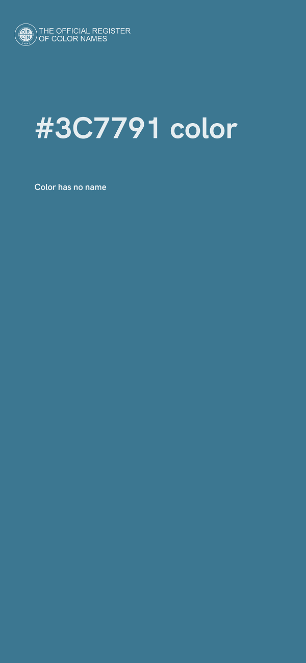 #3C7791 color image