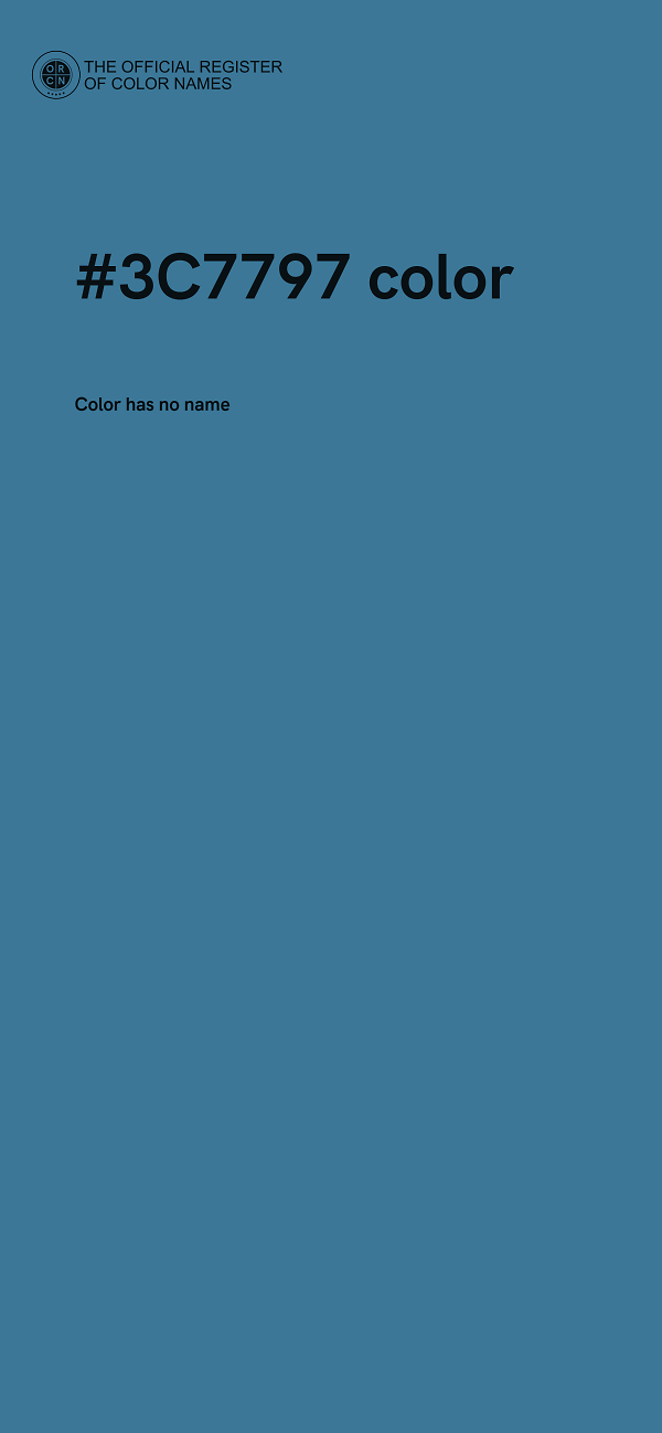 #3C7797 color image