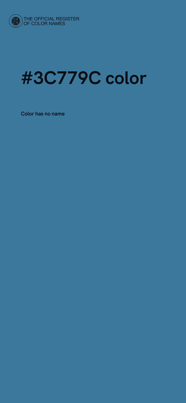 #3C779C color image