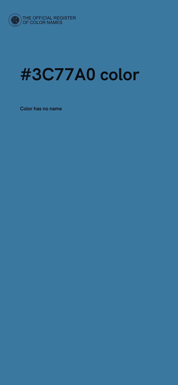 #3C77A0 color image