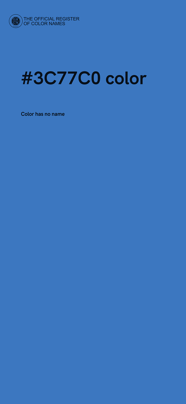 #3C77C0 color image
