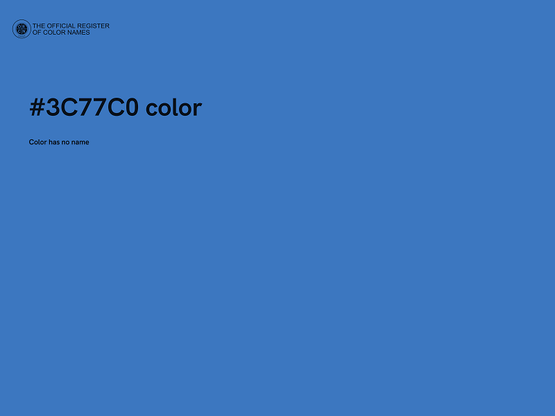 #3C77C0 color image