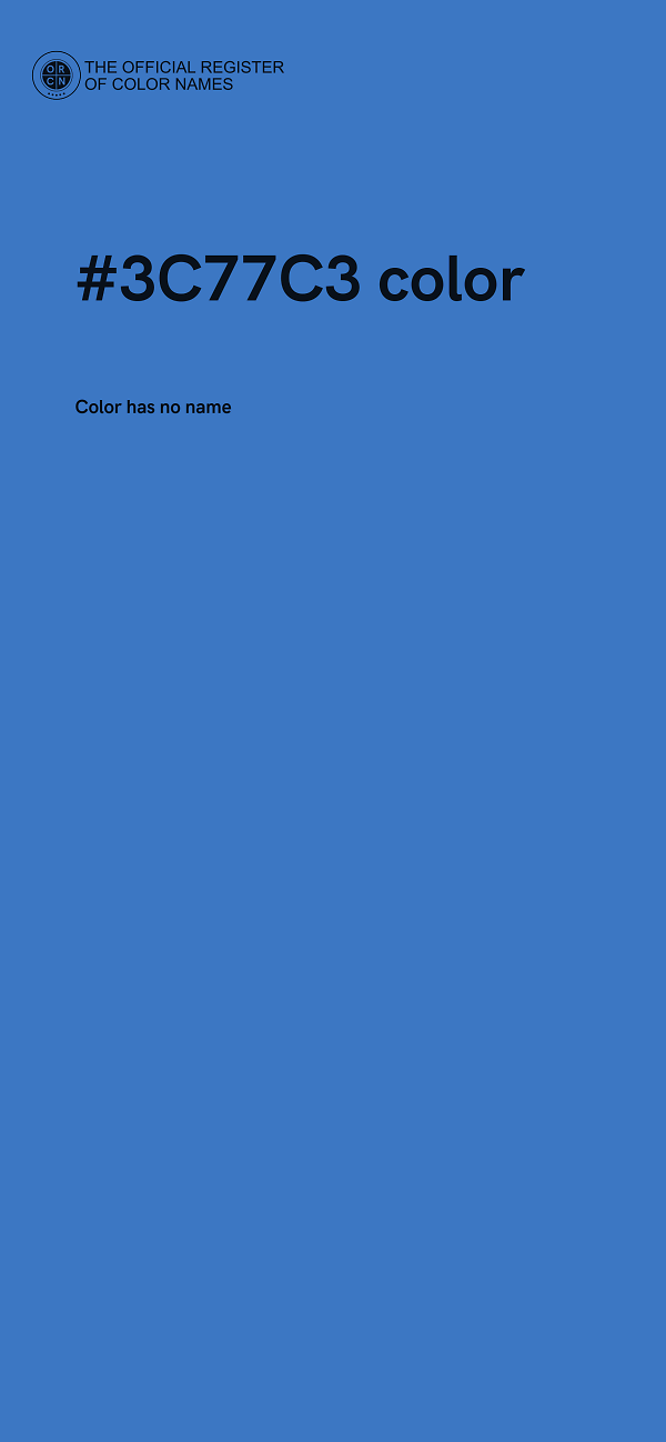 #3C77C3 color image