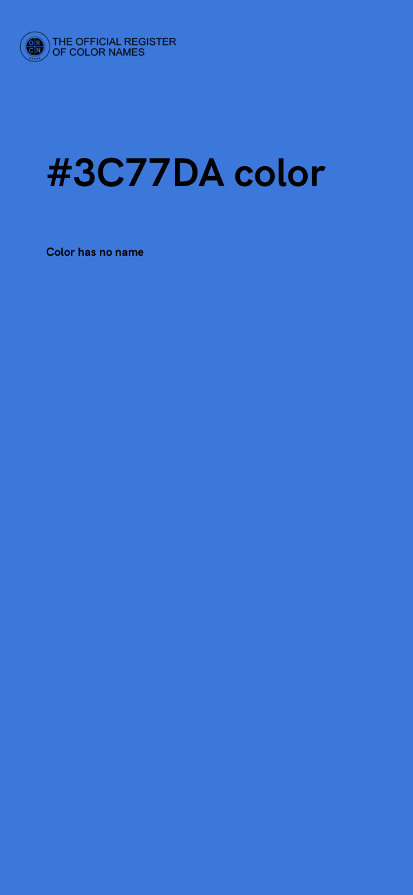 #3C77DA color image