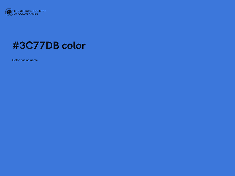 #3C77DB color image