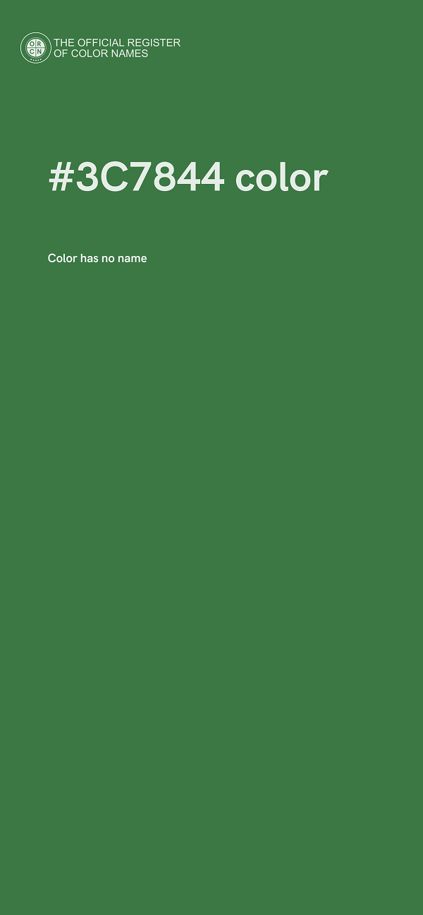 #3C7844 color image