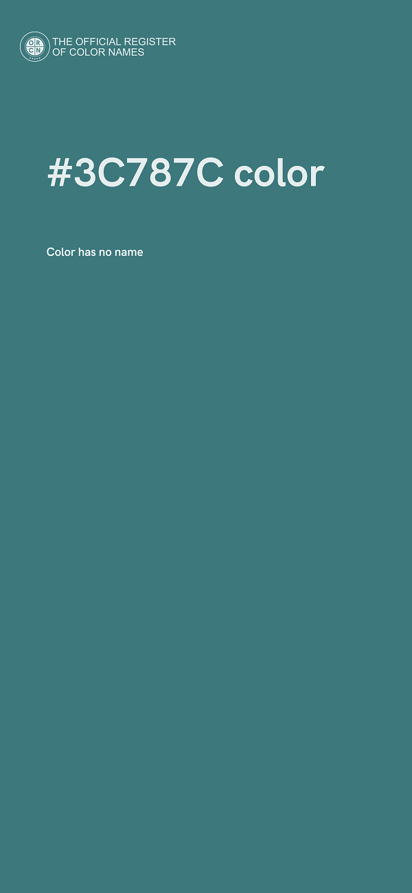 #3C787C color image