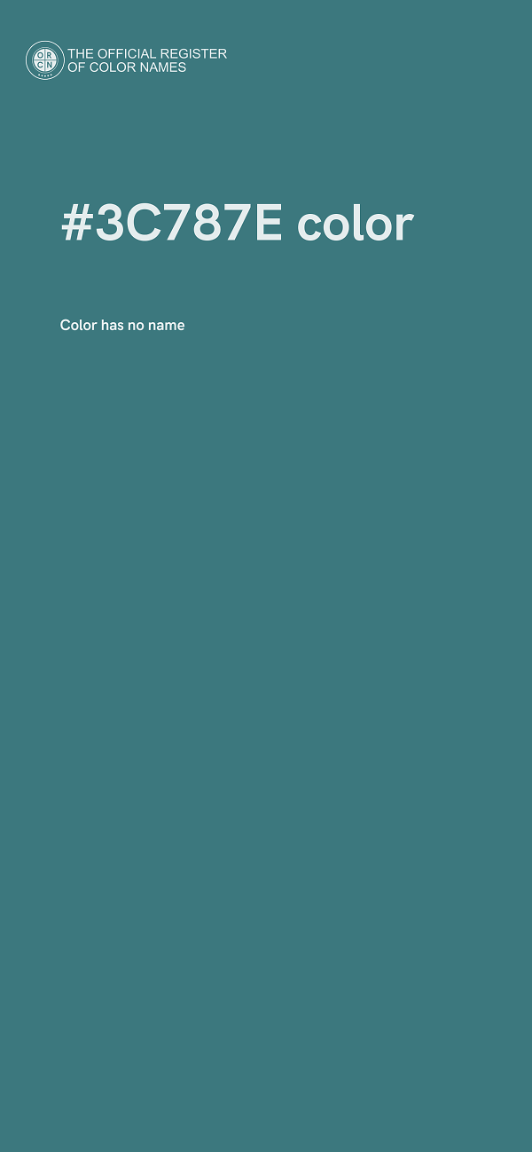 #3C787E color image