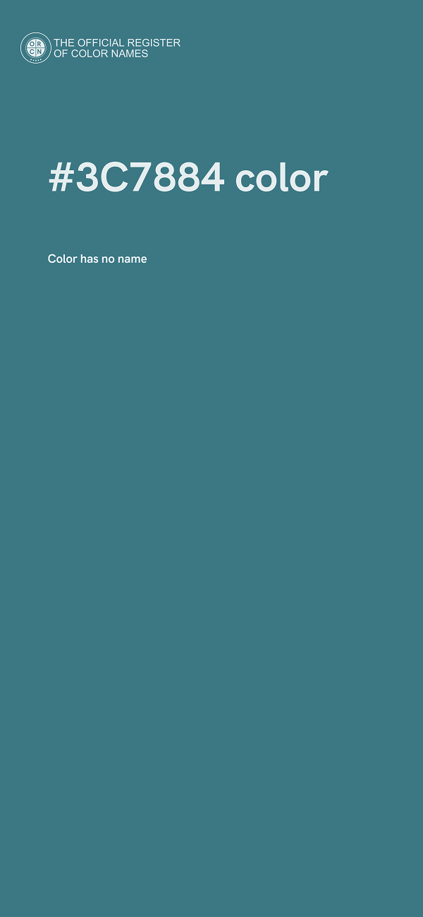 #3C7884 color image
