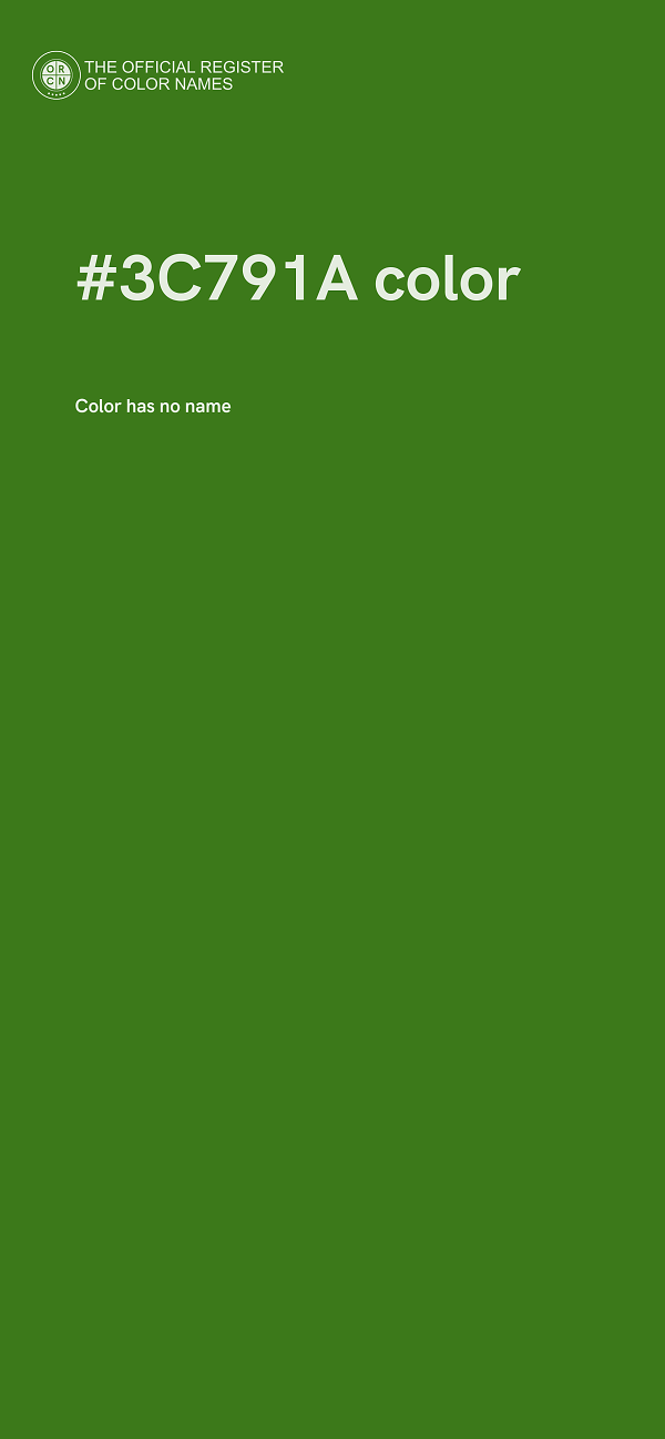 #3C791A color image