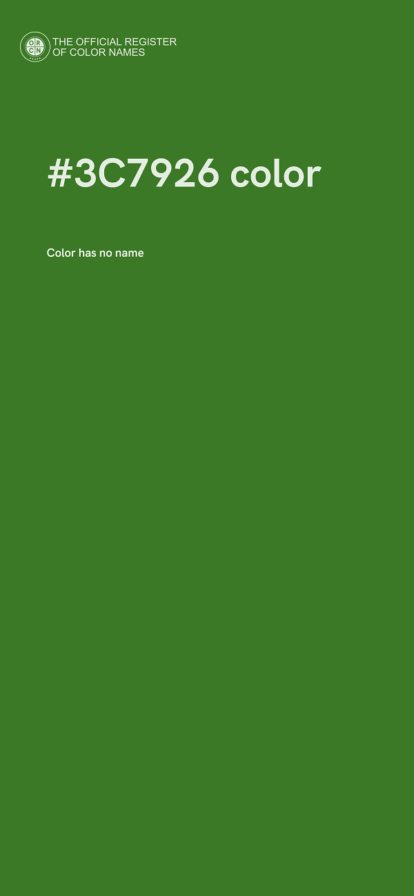 #3C7926 color image