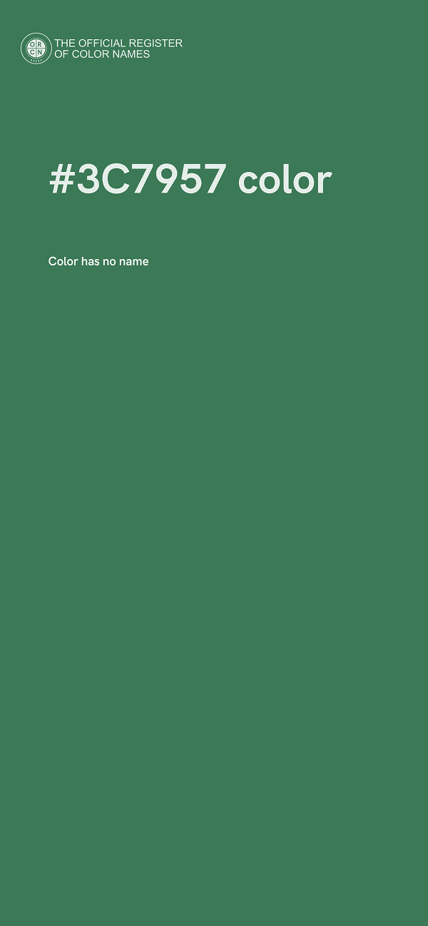 #3C7957 color image