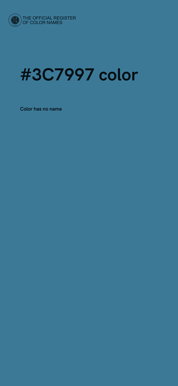 #3C7997 color image