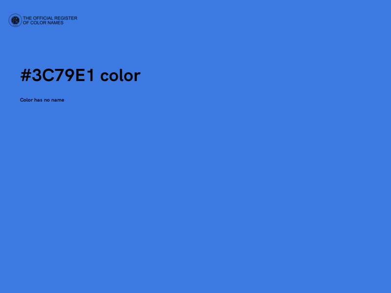 #3C79E1 color image