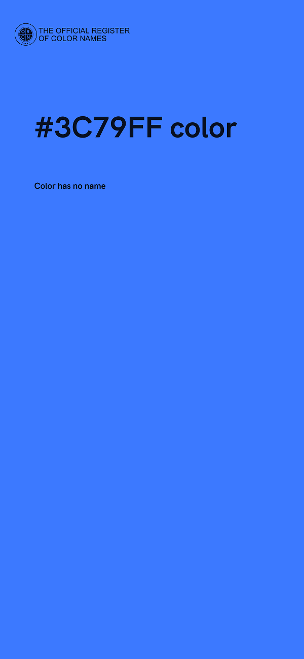#3C79FF color image