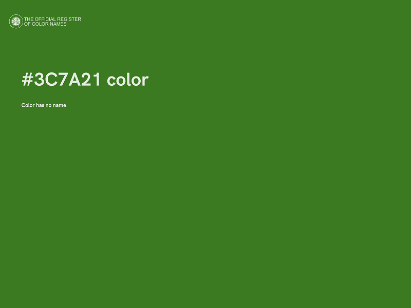 #3C7A21 color image