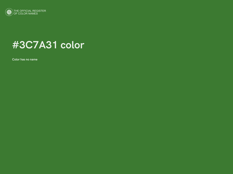 #3C7A31 color image