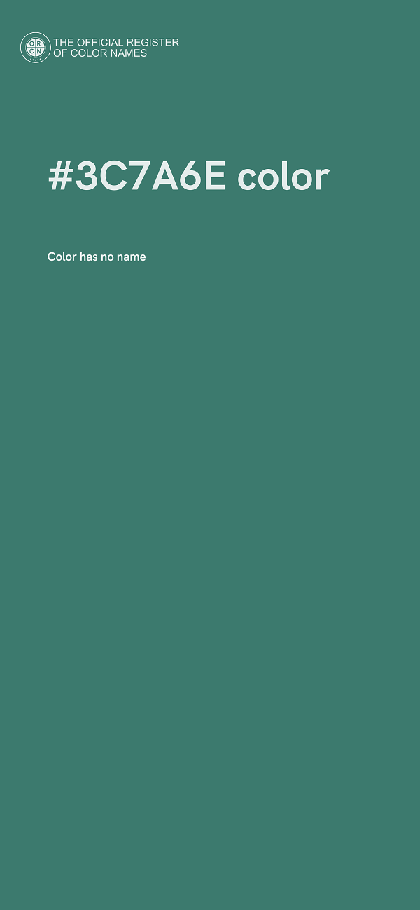 #3C7A6E color image