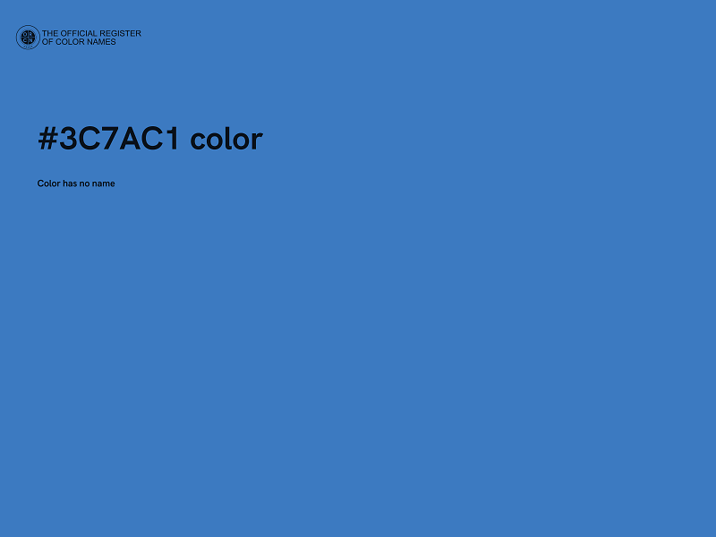#3C7AC1 color image