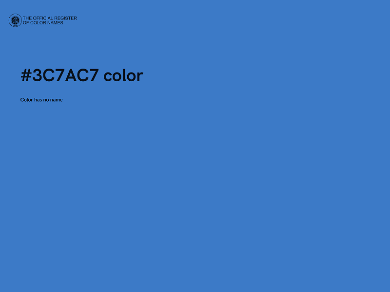 #3C7AC7 color image