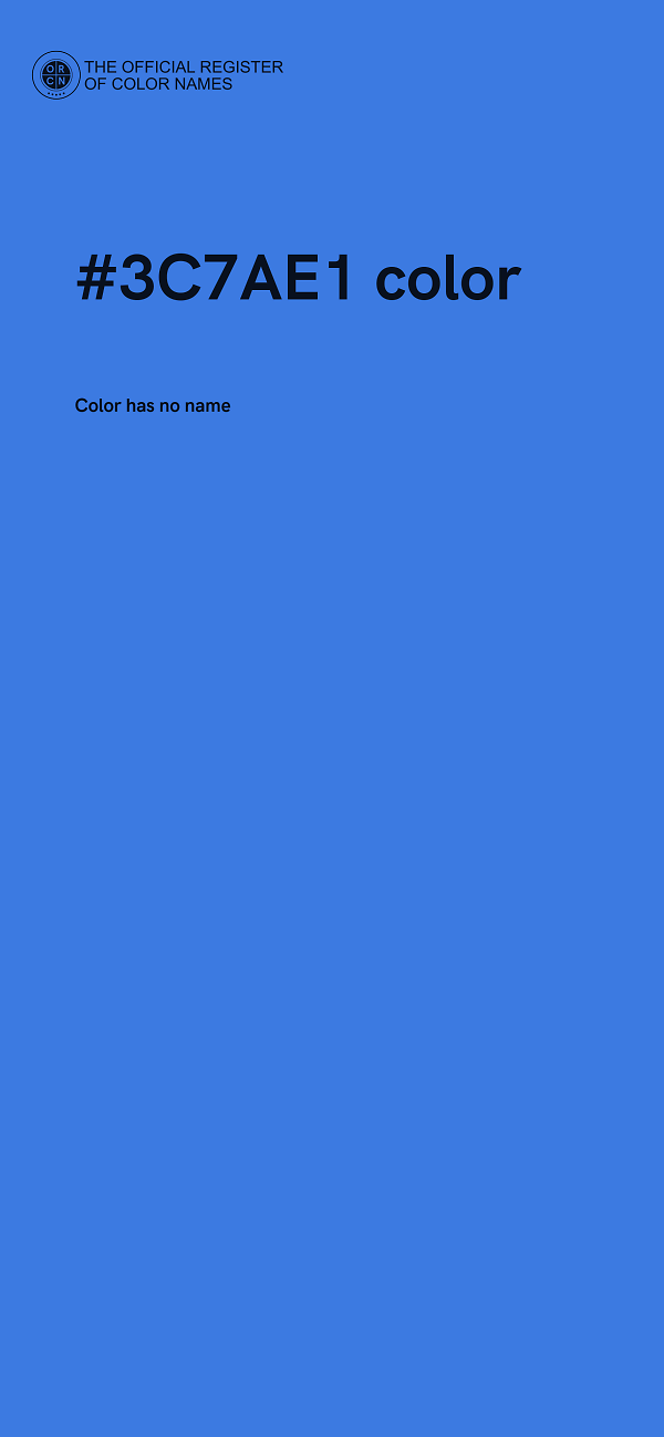 #3C7AE1 color image