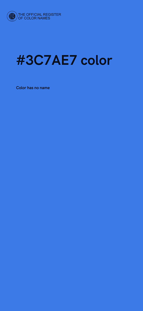 #3C7AE7 color image