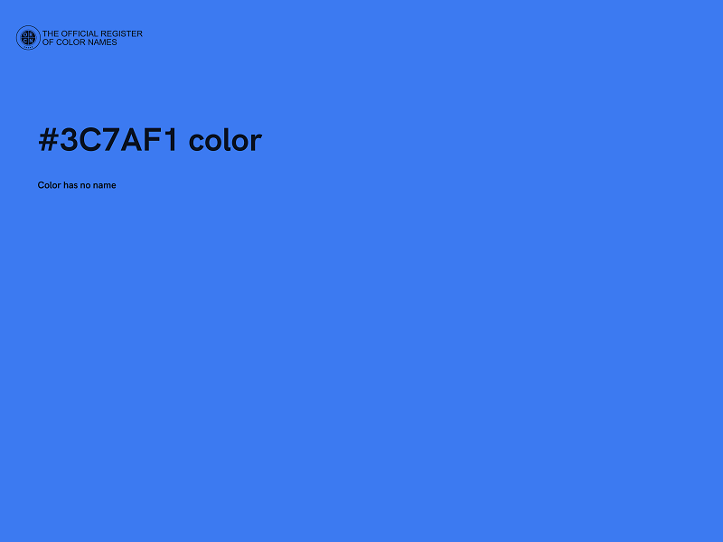 #3C7AF1 color image