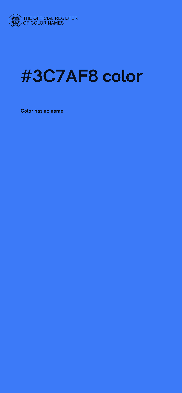 #3C7AF8 color image