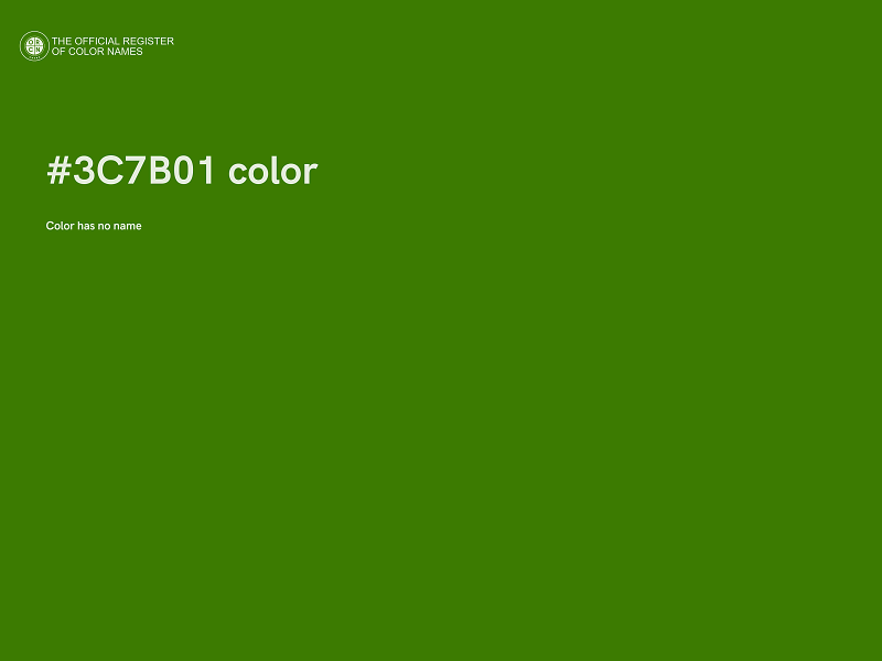 #3C7B01 color image
