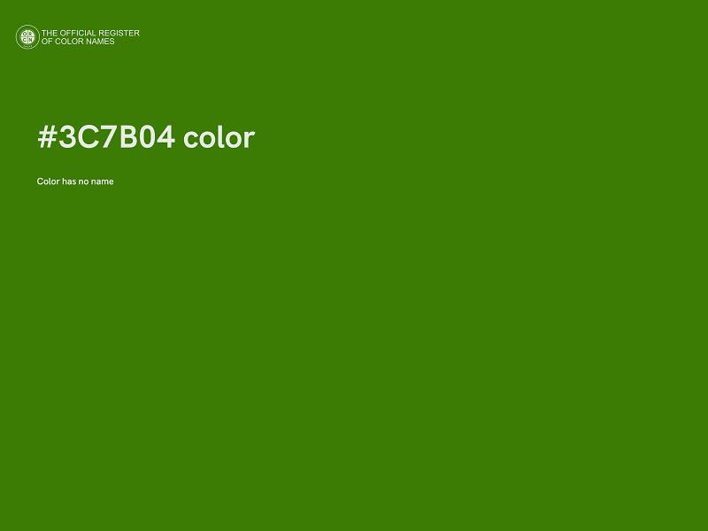 #3C7B04 color image