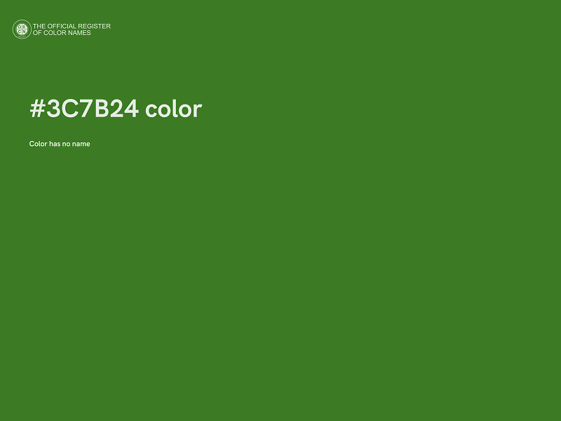 #3C7B24 color image