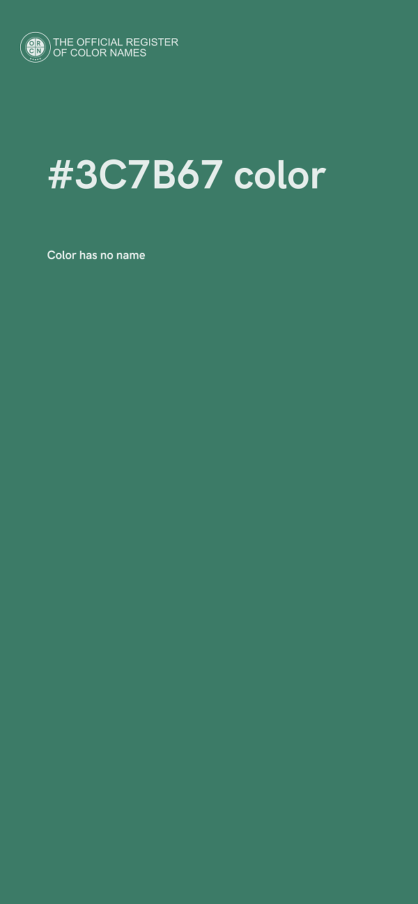 #3C7B67 color image