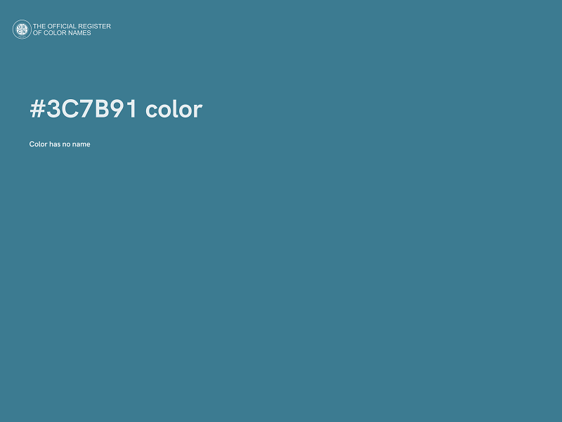 #3C7B91 color image