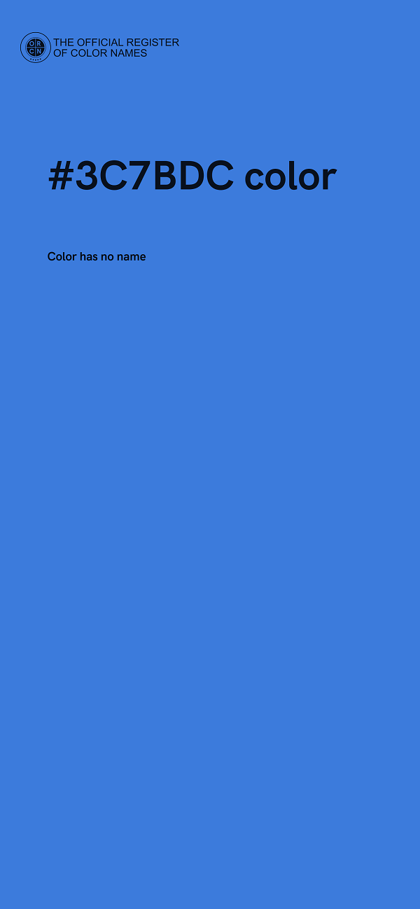 #3C7BDC color image