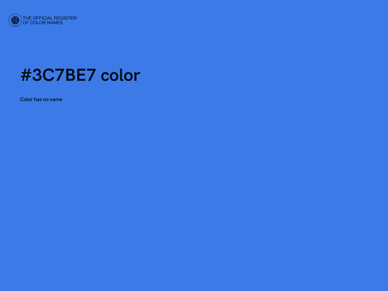 #3C7BE7 color image