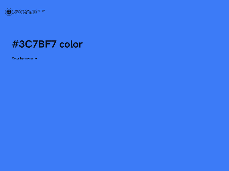 #3C7BF7 color image