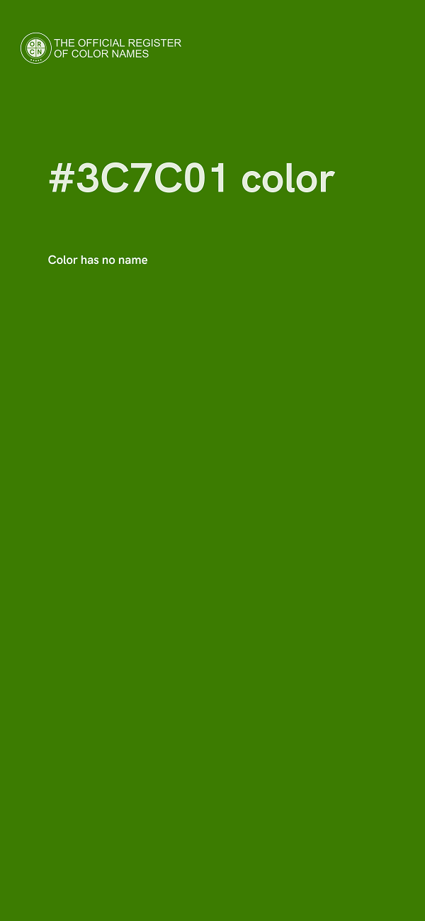 #3C7C01 color image