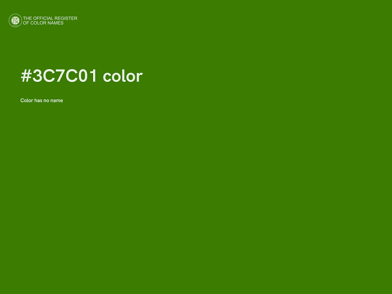 #3C7C01 color image