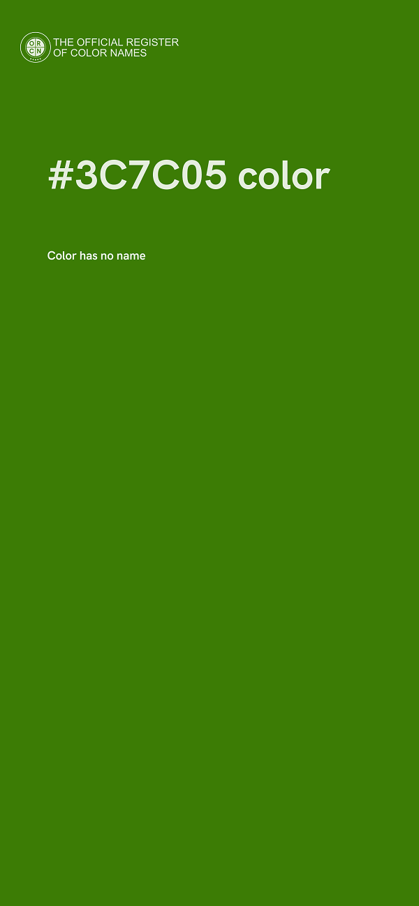 #3C7C05 color image
