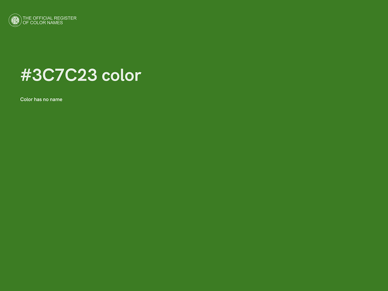 #3C7C23 color image