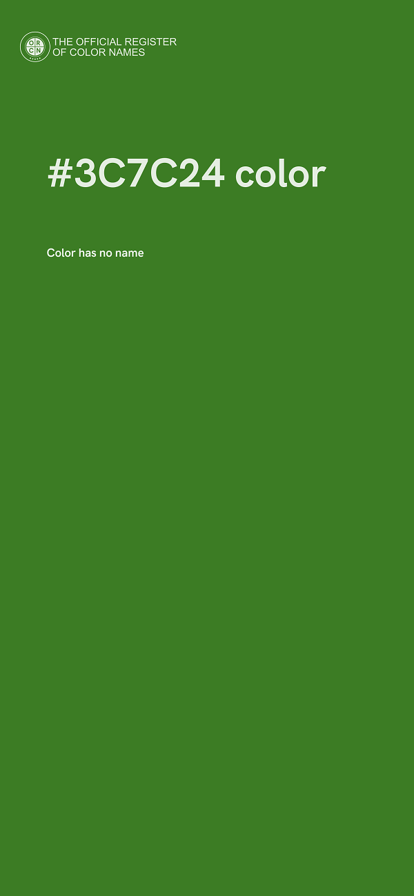 #3C7C24 color image
