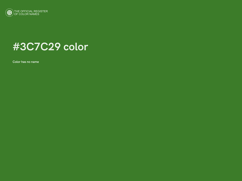 #3C7C29 color image