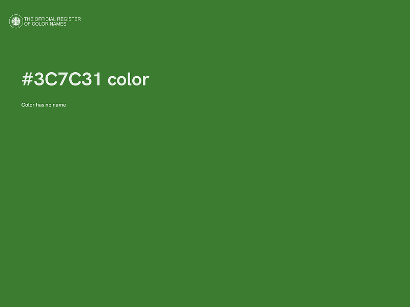 #3C7C31 color image