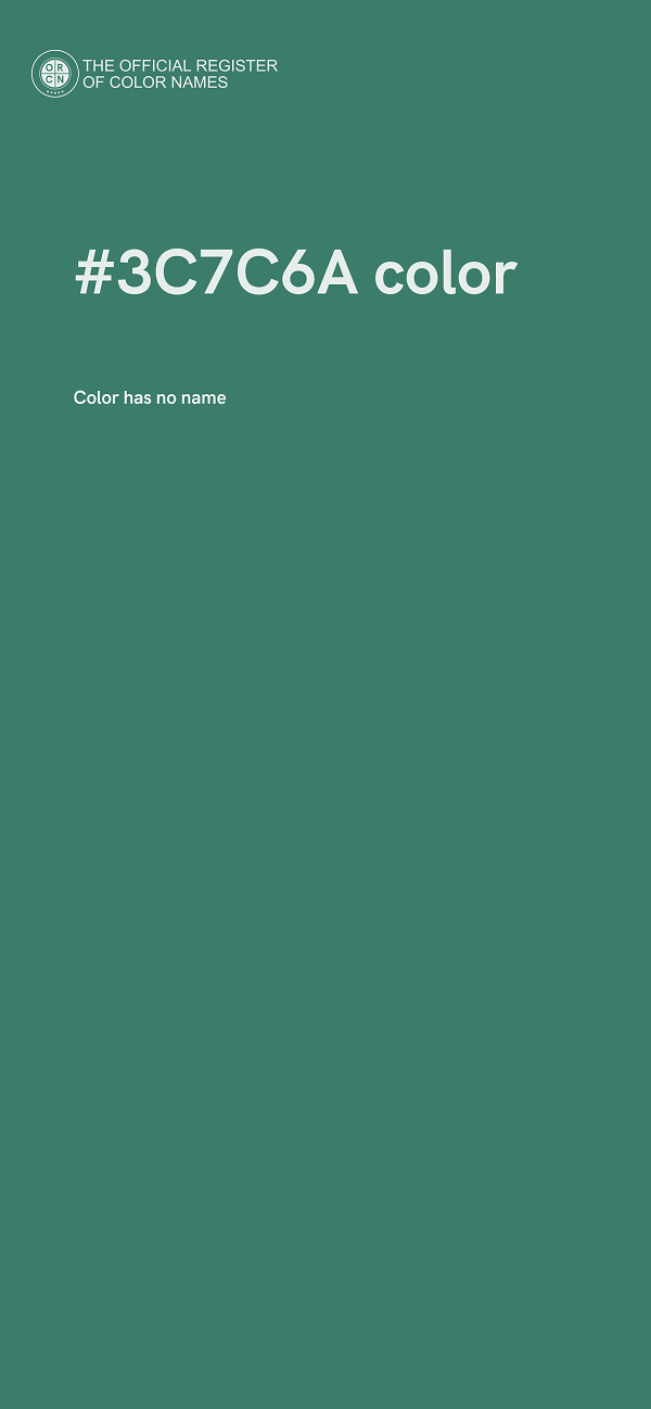 #3C7C6A color image