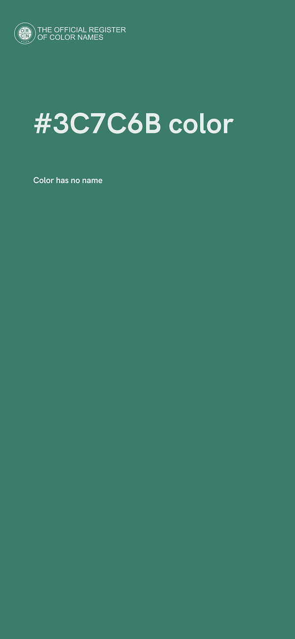 #3C7C6B color image
