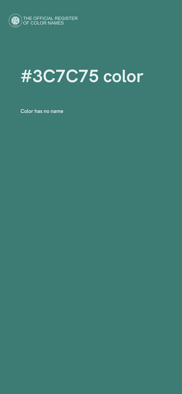 #3C7C75 color image