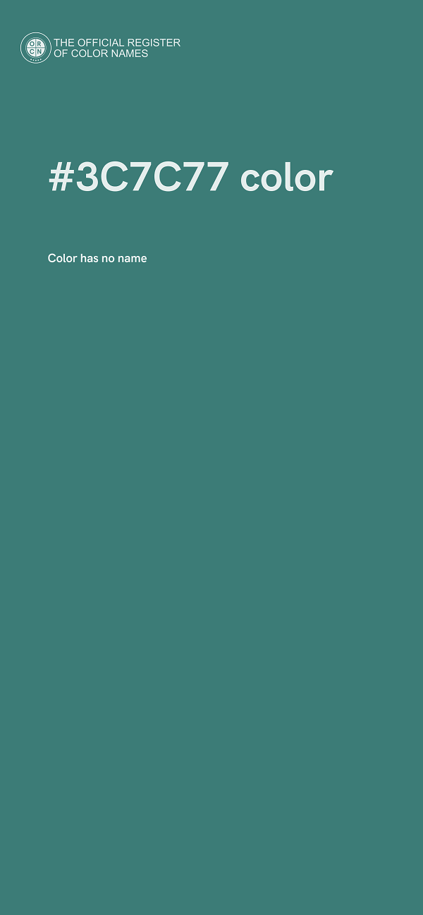 #3C7C77 color image