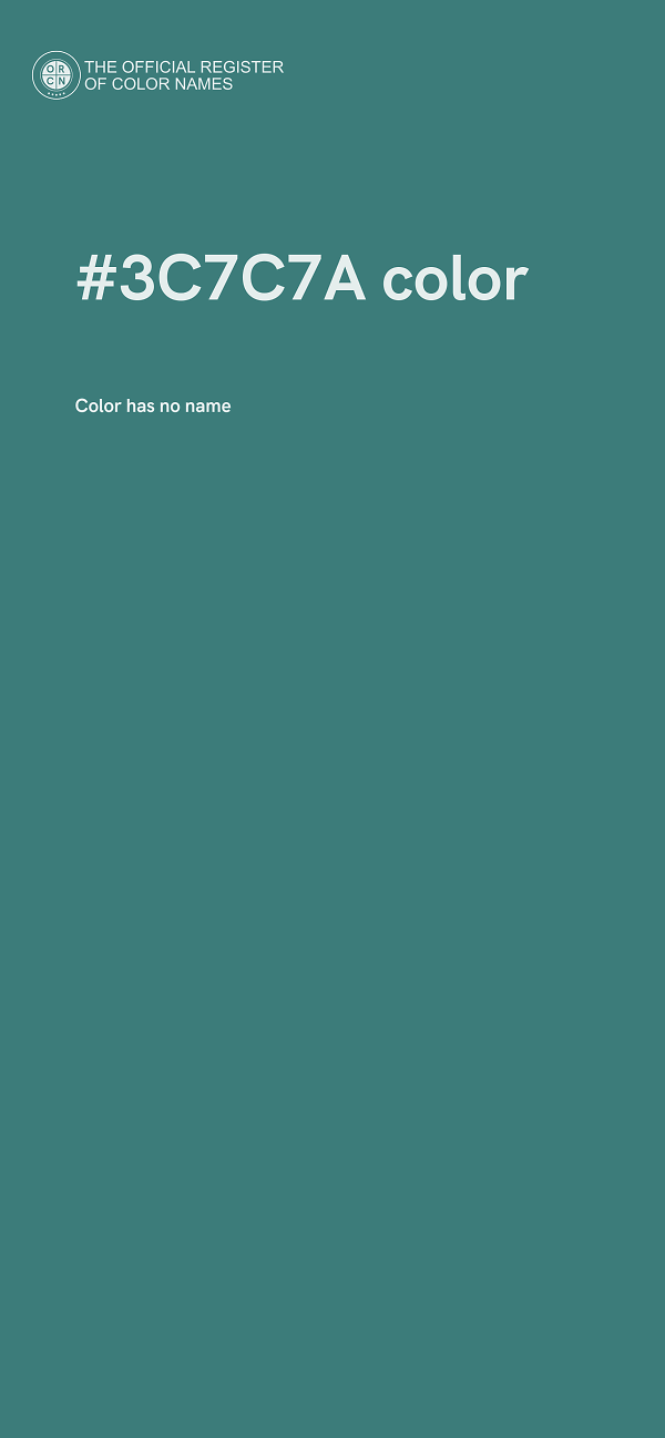 #3C7C7A color image