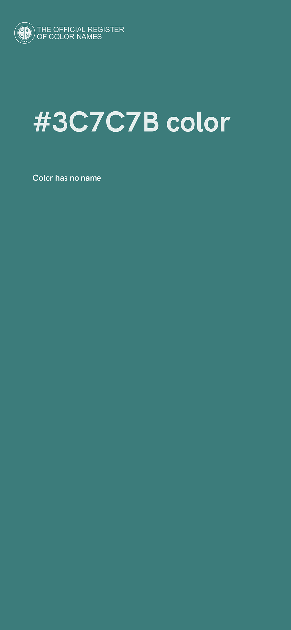 #3C7C7B color image