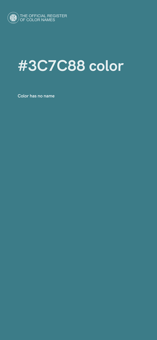 #3C7C88 color image